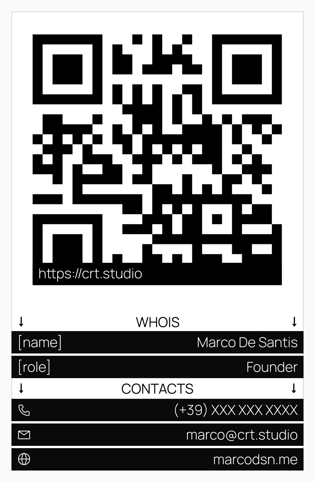 Business Card - Back